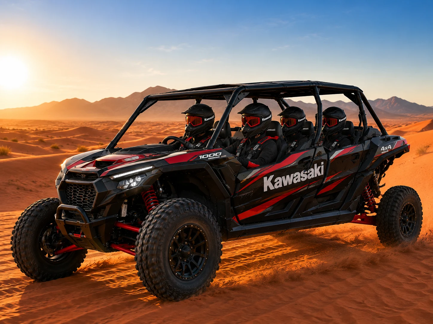 Kawasaki 4-Seater Buggy - rugged and bold desert explorer