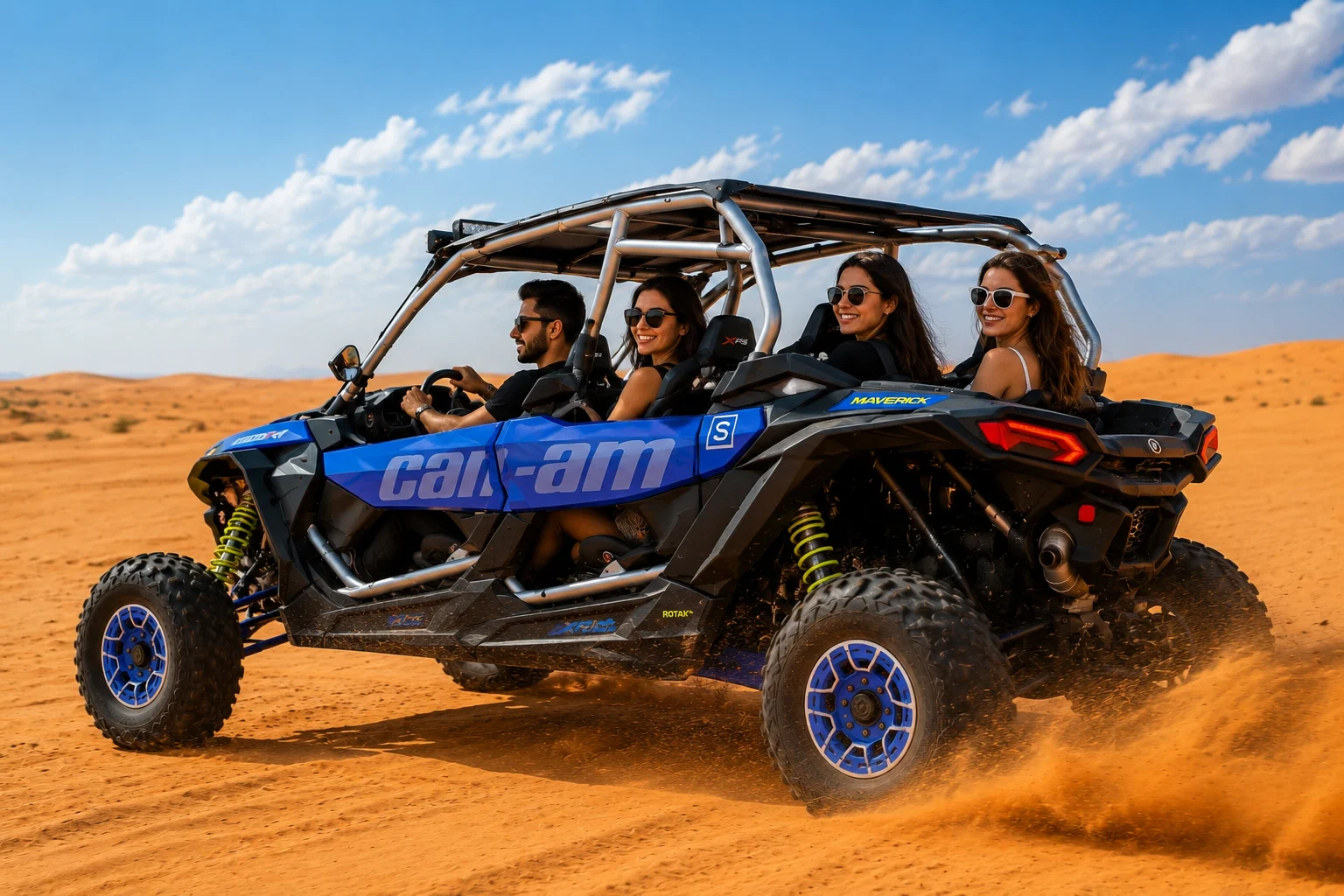 Can-Am 4-Seater Buggy - perfect for family and group adventures in Dubai desert